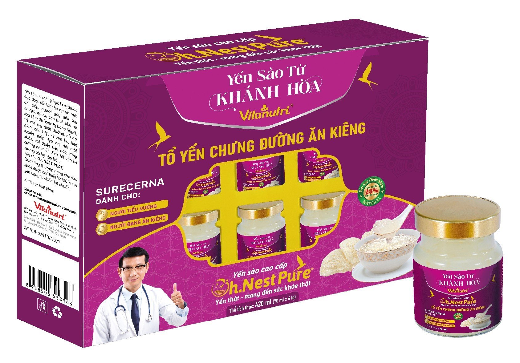 YEN-SAO-OH-NEST-PURE-TU-KHANH-HOA-AN-KIENG-TIEU-DUONG-LO-70ML--HOP-6-LO-A001
